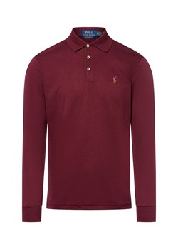 Polo Ralph Lauren Męska koszulka polo z długim rękawem Mężczyźni Bawełna bordowy jednolity ze sklepu vangraaf w kategorii T-shirty męskie - zdjęcie 184868387