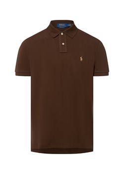 Polo Ralph Lauren Męska koszulka polo Mężczyźni Bawełna czekoladowy jednolity ze sklepu vangraaf w kategorii T-shirty męskie - zdjęcie 184868388