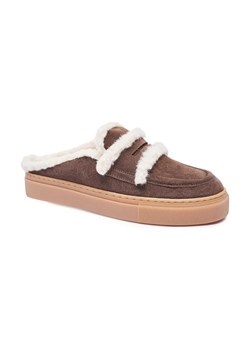 INUIKII Skórzane mule | shearling ze sklepu Gomez Fashion Store w kategorii Klapki damskie - zdjęcie 184868395