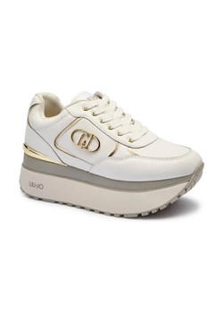 Liu Jo Skórzane sneakersy MAXI WONDER PLUS 01 ze sklepu Gomez Fashion Store w kategorii Buty sportowe damskie - zdjęcie 184868449