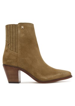 Tommy Hilfiger Botki Western FW0FW08888 Brązowy ze sklepu MODIVO w kategorii Botki - zdjęcie 184869517