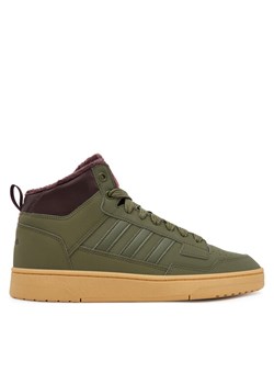 Sneakersy adidas Rapid Court Mid Winterized JR0184 Zielony ze sklepu eobuwie.pl w kategorii Buty sportowe męskie - zdjęcie 184871336