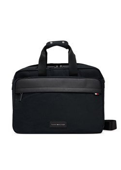 Torba na laptopa Tommy Hilfiger Th Nylon Workbag AM0AM13619 Czarny ze sklepu eobuwie.pl w kategorii Torby na laptopa - zdjęcie 184871349