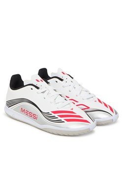 Buty do piłki nożnej adidas F50 Messi Club JP7452 Biały ze sklepu eobuwie.pl w kategorii Buty sportowe dziecięce - zdjęcie 184871389