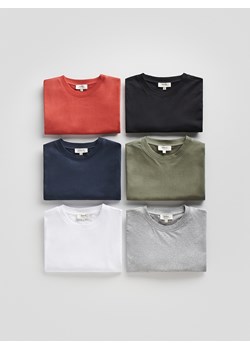 Reserved - Bawełniany t-shirt regular fit - biały ze sklepu Reserved w kategorii T-shirty męskie - zdjęcie 184873948