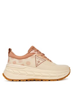 Sneakersy Guess FLTRUN FAB12 Beżowy ze sklepu eobuwie.pl w kategorii Buty sportowe damskie - zdjęcie 184874007