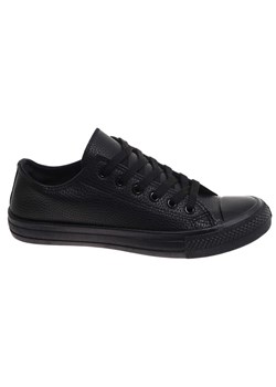 Czarne niskie trampki męskie /B4-2 17984 T232/ ze sklepu Pantofelek24.pl w kategorii Trampki męskie - zdjęcie 184874535