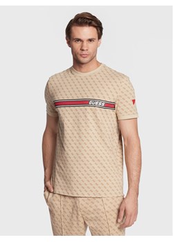 Guess T-Shirt Jamey Z2BI09 J1314 Beżowy Regular Fit ze sklepu MODIVO w kategorii T-shirty męskie - zdjęcie 184875237