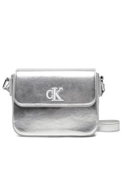 Calvin Klein Jeans Torebka IU0IU00688 Srebrny ze sklepu MODIVO w kategorii Listonoszki - zdjęcie 184875245