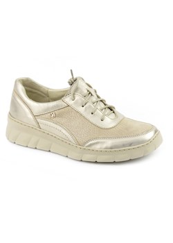 Wygodne sneakersy damskie - Helios Komfort 360, złote ze sklepu ulubioneobuwie w kategorii Półbuty damskie - zdjęcie 184876605