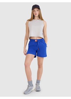 Damskie spodenki casual 4F 4FWSS25TSHOF539 - niebieskie ze sklepu Sportstylestory.com w kategorii Szorty - zdjęcie 184879405