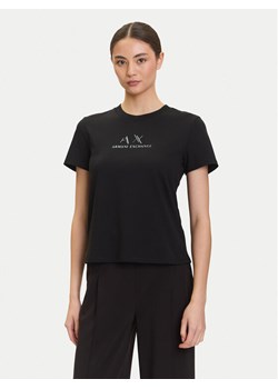 Armani Exchange T-Shirt XW001345 AF16356 UC001 Czarny Regular Fit ze sklepu MODIVO w kategorii Bluzki damskie - zdjęcie 184879627