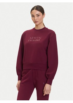 Armani Exchange Bluza XW000747 AF16114 UA343 Bordowy Relaxed Fit ze sklepu MODIVO w kategorii Bluzy damskie - zdjęcie 184879707