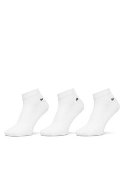 Lacoste Zestaw 3 par niskich skarpet unisex RA2917 Biały ze sklepu MODIVO w kategorii Skarpetki damskie - zdjęcie 184881248
