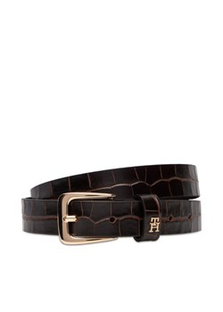 Tommy Hilfiger Pasek Damski Th Libre 2.5 Croc AW0AW17975 Brązowy ze sklepu MODIVO w kategorii Paski damskie - zdjęcie 184881265