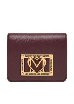 Mały Portfel Damski LOVE MOSCHINO JC5604PP1NLI0552 Bordowy ze sklepu eobuwie.pl w kategorii Portfele damskie - zdjęcie 184882697