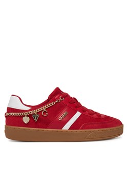 Guess Sneakersy FLTNAO SUE12 Czerwony ze sklepu MODIVO w kategorii Buty sportowe damskie - zdjęcie 184882956