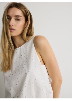 Reserved - Bluzka typu bombka - biały ze sklepu Reserved w kategorii Bluzki damskie - zdjęcie 184883379