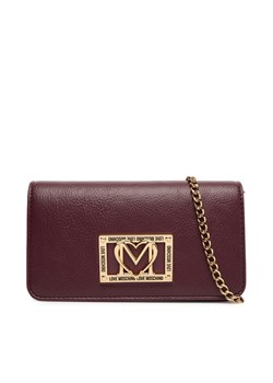Torebka LOVE MOSCHINO JC5602PP1NLI0552 Bordowy ze sklepu eobuwie.pl w kategorii Kopertówki - zdjęcie 184883786