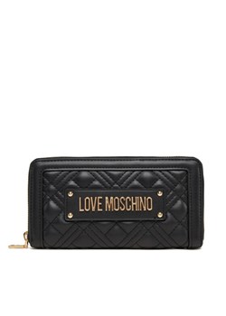 LOVE MOSCHINO Duży Portfel Damski JC5600PP1NLA0000 Czarny ze sklepu MODIVO w kategorii Portfele damskie - zdjęcie 184884439