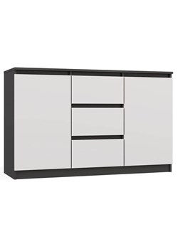Stylowa komoda z szufladami antracyt + biały L8-R88 ze sklepu Edinos.pl w kategorii Komody - zdjęcie 184886576
