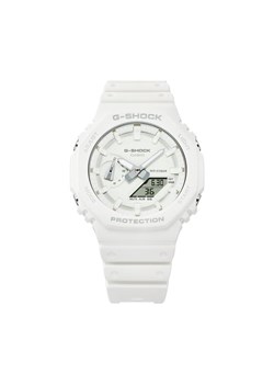 G-Shock Zegarek GA-2100-7A7ER Biały ze sklepu MODIVO w kategorii Zegarki - zdjęcie 184887298
