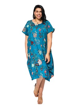 Aller Simplement Sukienka w kolorze niebieskim ze wzorem ze sklepu Limango Polska w kategorii Sukienki - zdjęcie 184888805