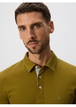 Reserved - Koszulka polo regular fit - oliwkowy ze sklepu Reserved w kategorii T-shirty męskie - zdjęcie 184889159