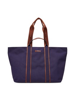 Torebka BOSS Palmah Tote 50546461 Granatowy ze sklepu eobuwie.pl w kategorii Torby Shopper bag - zdjęcie 184890428