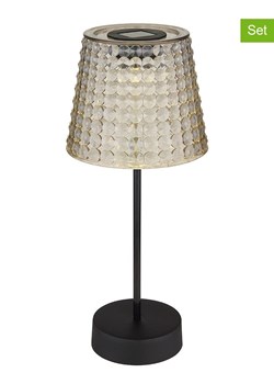 Globo lighting Solarne lampy LED (2 szt.) w kolorze czarno-beżowym- wys. 29 x Ø 12,5 cm ze sklepu Limango Polska w kategorii Dekoracje i akcesoria ogrodowe - zdjęcie 184891615