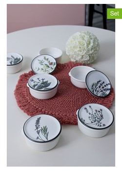 Violeta Home Pojemniki (6 szt.) w kolorze białym - wys. 10 cm ze sklepu Limango Polska w kategorii Pojemniki kuchenne - zdjęcie 184892189