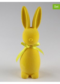 AM Design Figurki dekoracyjne (2 szt.) w kolorze żółtym - 7 x 23 x 6 cm ze sklepu Limango Polska w kategorii Dekoracje - zdjęcie 184892199