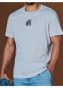 Sinsay - Koszulka - kremowy ze sklepu Sinsay w kategorii T-shirty męskie - zdjęcie 184904079