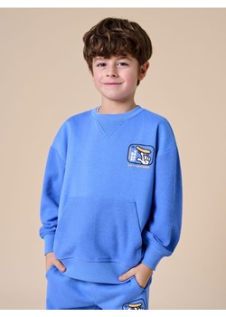 Sinsay - Bluza z nadrukiem - niebieski ze sklepu Sinsay w kategorii Bluzy chłopięce - zdjęcie 184904269