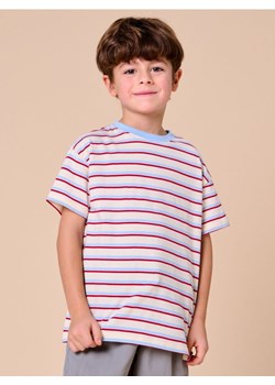 Sinsay - Koszulka w paski - kremowy ze sklepu Sinsay w kategorii T-shirty chłopięce - zdjęcie 184904337