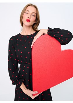 Sinsay - Sukienka mini z falbankami na mankietach - wielobarwny ze sklepu Sinsay w kategorii Sukienki - zdjęcie 184904555