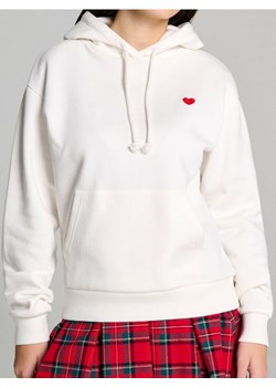 Sinsay - Bluza z kapturem z motywem walentynkowym - kremowy ze sklepu Sinsay w kategorii Bluzy damskie - zdjęcie 184904899