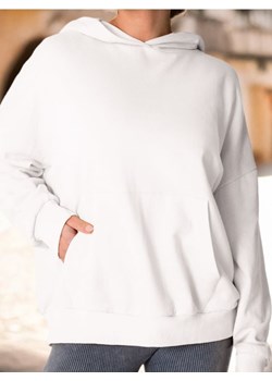 Sinsay - Bluza hoodie z kieszenią - kremowy ze sklepu Sinsay w kategorii Bluzy damskie - zdjęcie 184904967