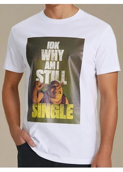 Sinsay - Koszulka Shrek - biały ze sklepu Sinsay w kategorii T-shirty męskie - zdjęcie 184905025