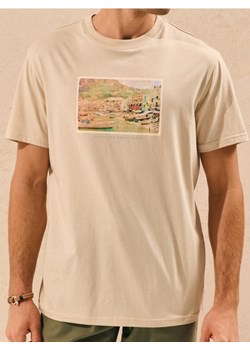 Sinsay - Koszulka z nadrukiem - beżowy ze sklepu Sinsay w kategorii T-shirty męskie - zdjęcie 184905036