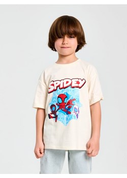 Sinsay - Koszulka Spider-Man - kremowy ze sklepu Sinsay w kategorii T-shirty chłopięce - zdjęcie 184905466