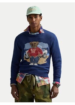 Polo Ralph Lauren Sweter 710964798001 Granatowy Regular Fit ze sklepu MODIVO w kategorii Swetry męskie - zdjęcie 184906038