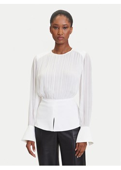 KARL LAGERFELD Bluzka A3W11025 Écru Slim Fit ze sklepu MODIVO w kategorii Bluzki damskie - zdjęcie 184906176