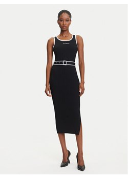 KARL LAGERFELD Sukienka codzienna A3W13039 Czarny Slim Fit ze sklepu MODIVO w kategorii Sukienki - zdjęcie 184906218