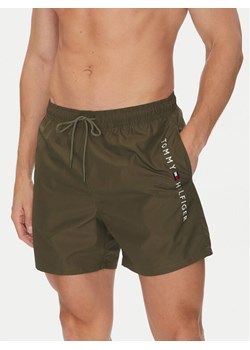 Tommy Hilfiger Szorty kąpielowe UM0UM03258 Zielony Regular Fit ze sklepu MODIVO w kategorii Kąpielówki - zdjęcie 184906246