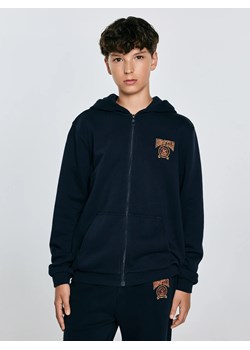 Bluza chłopięca rozpinana z kapturem granatowa Aron 403 ze sklepu Big Star w kategorii Bluzy chłopięce - zdjęcie 184907415