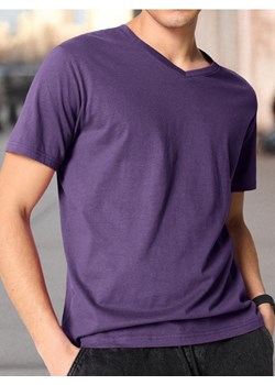Sinsay - Koszulka - fioletowy ze sklepu Sinsay w kategorii T-shirty męskie - zdjęcie 184915066