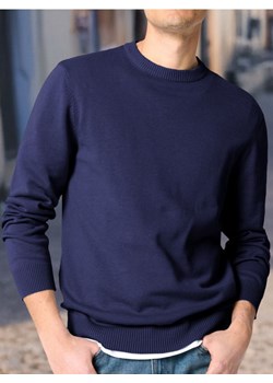 Sinsay - Sweter z okrągłym dekoltem - granatowy ze sklepu Sinsay w kategorii Swetry męskie - zdjęcie 184915079