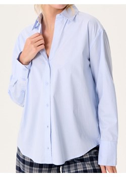 Sinsay - Bawełniania koszula oversize - błękitny ze sklepu Sinsay w kategorii Koszule damskie - zdjęcie 184915486