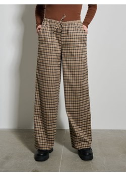Sinsay - Spodnie wide leg w kratkę - wielobarwny ze sklepu Sinsay w kategorii Spodnie damskie - zdjęcie 184915558